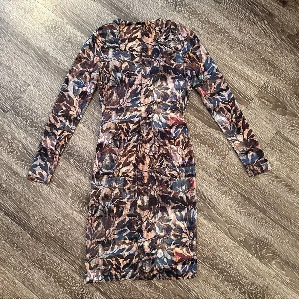 Peruvian Connection faux wrap shadow vine dress - Picture 7 of 9